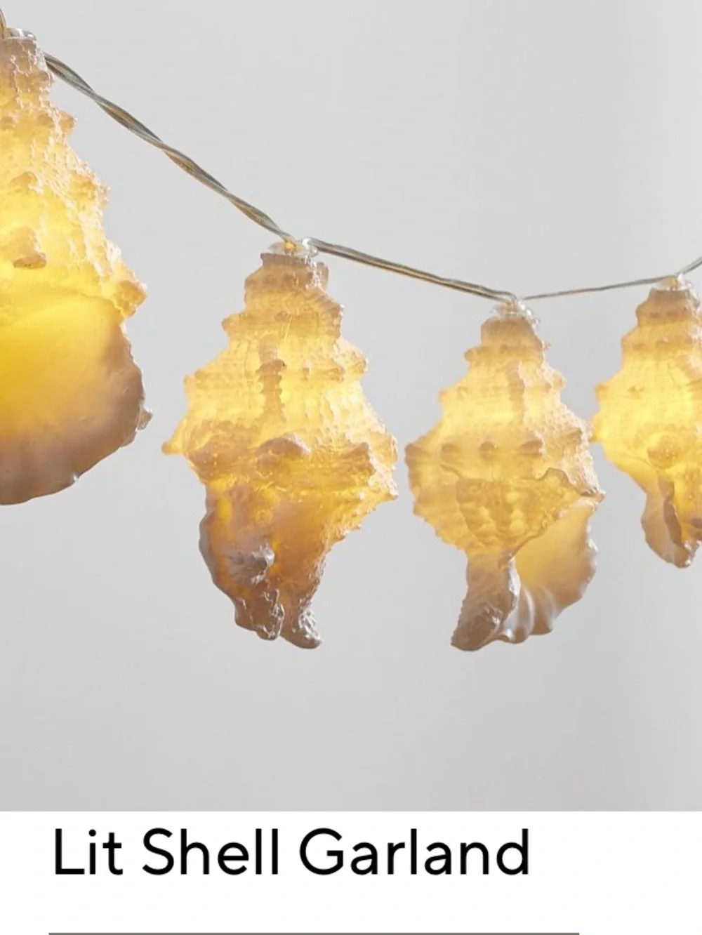 Pottery Barn Shell Garland String Lights